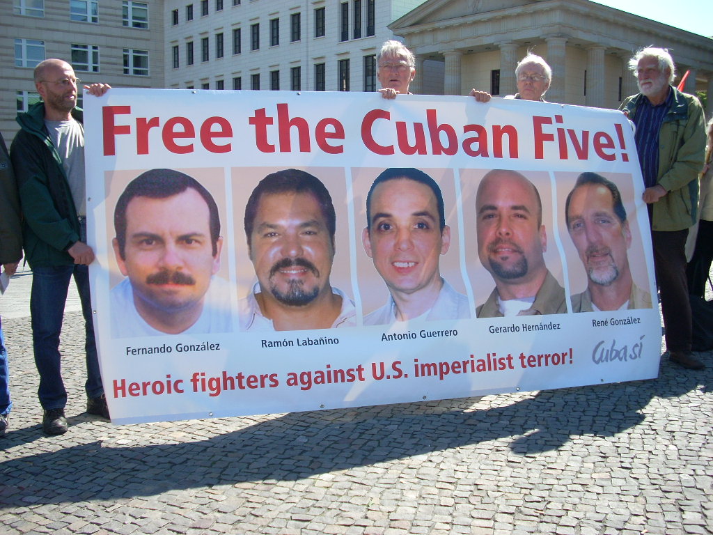 Demonstration für die Befreiung der Cuban 5 - Berlin 12.6.09