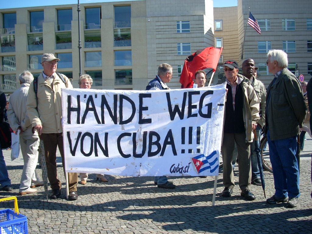 Demonstration für die Befreiung der Cuban 5 - Berlin 12.6.09