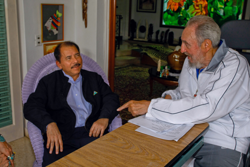 Daniel Ortega und Fidel Castro 2009
